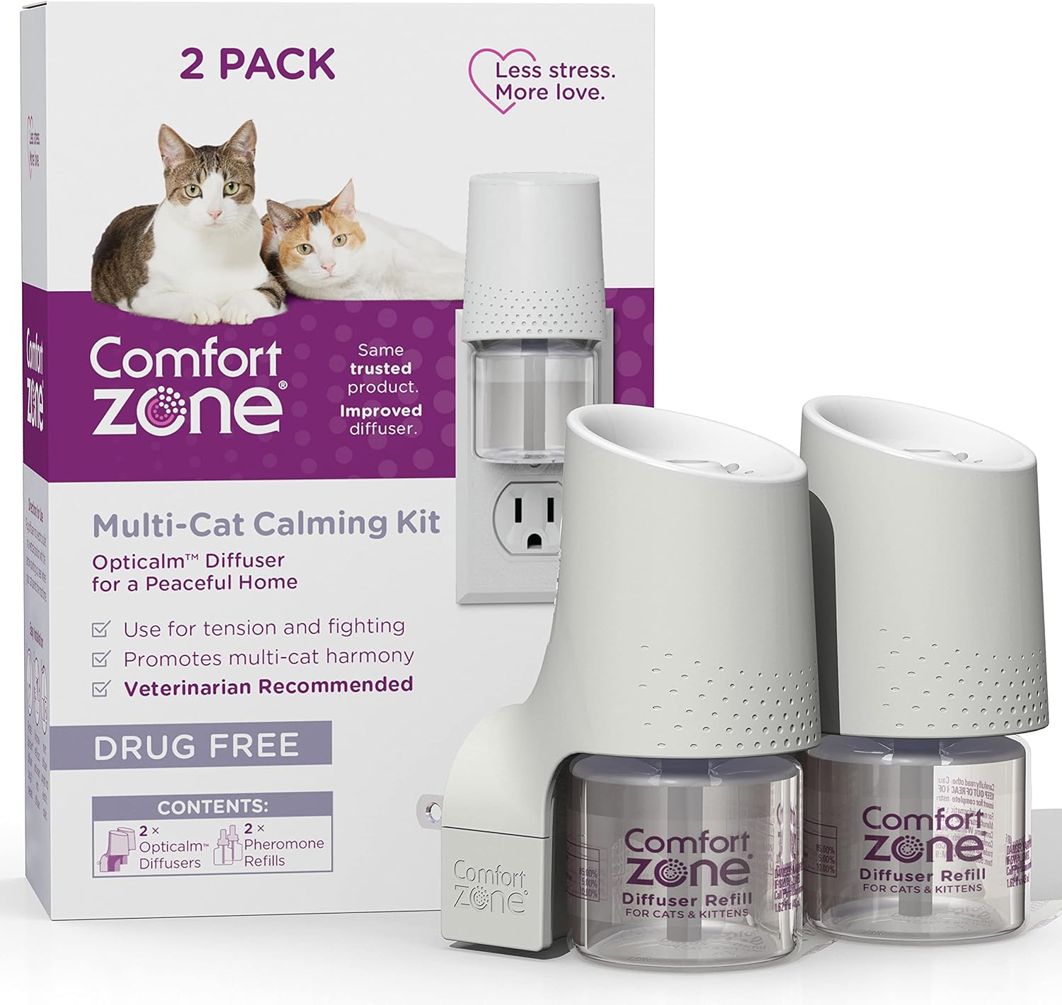 Comfort Zone Multi Cat Calming Diffuser Starter Kit 2