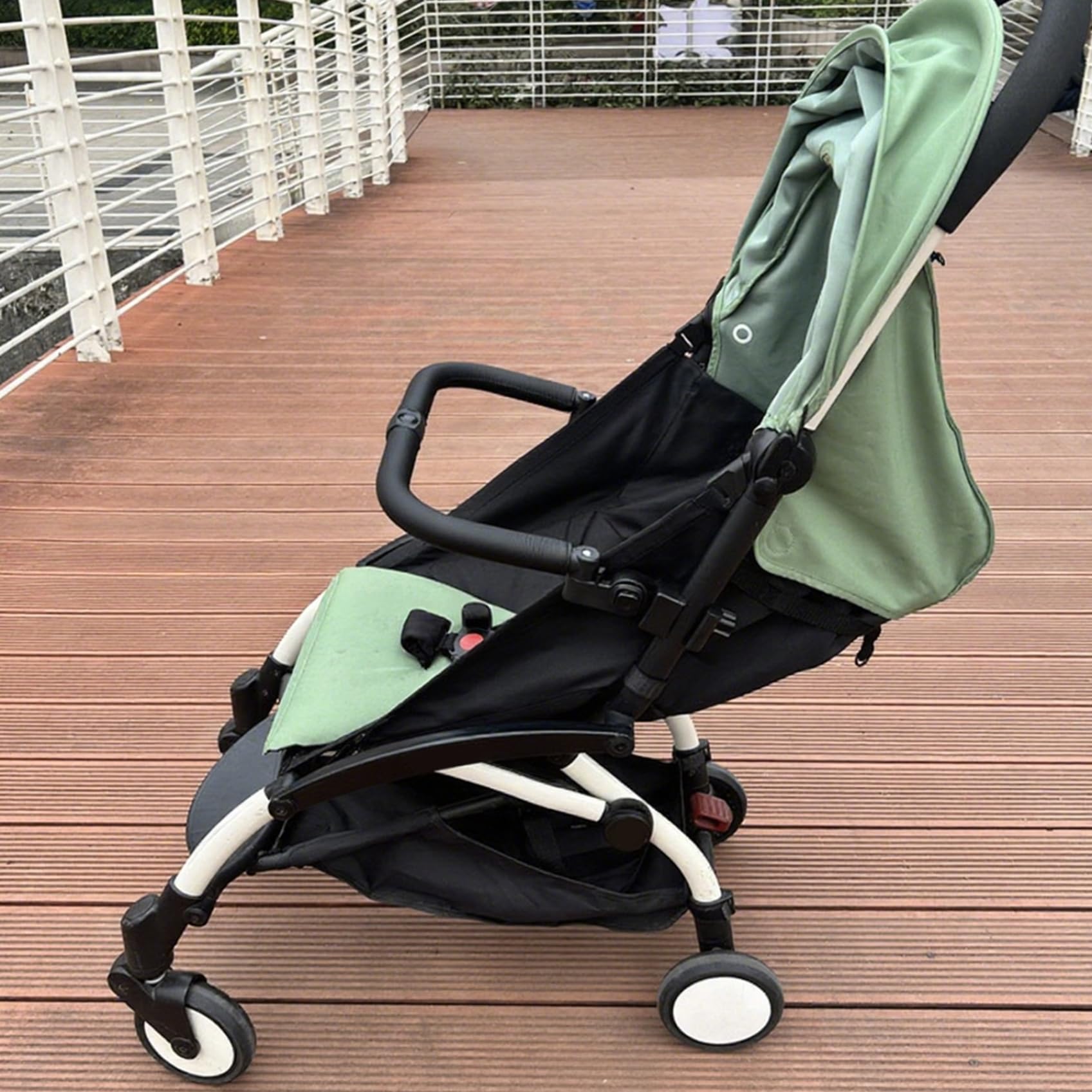 1pc Kinderwagen Stoßstange Bar, PU Leder Einstellbarer Winkel wasserdichter Kinderwagengriff für Kleinkind, abnehmbares Kreuzungsbalken -Zubehör für Unterstützung und Safe