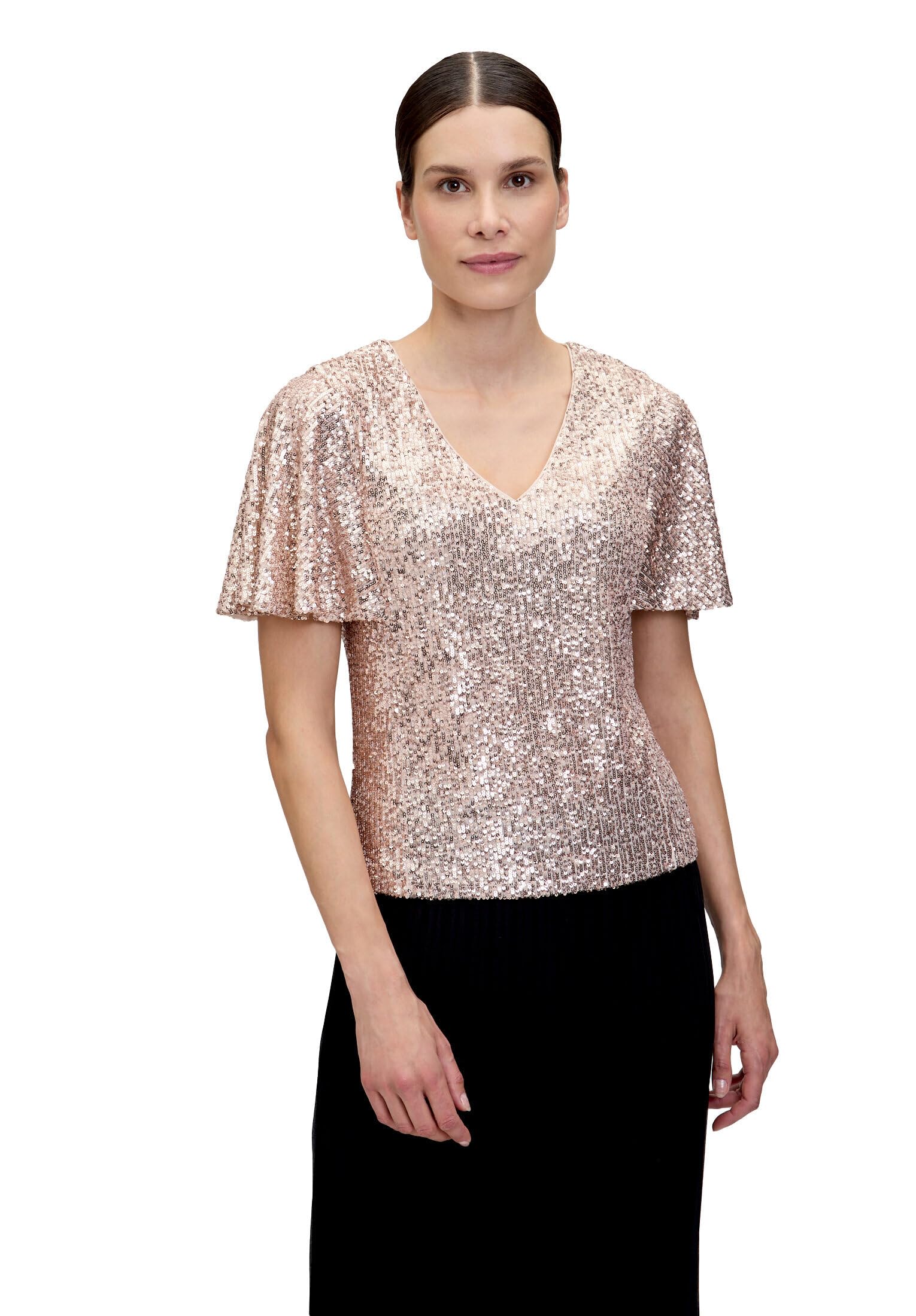 Vera Mont Damen Blusenshirt Kurzarm