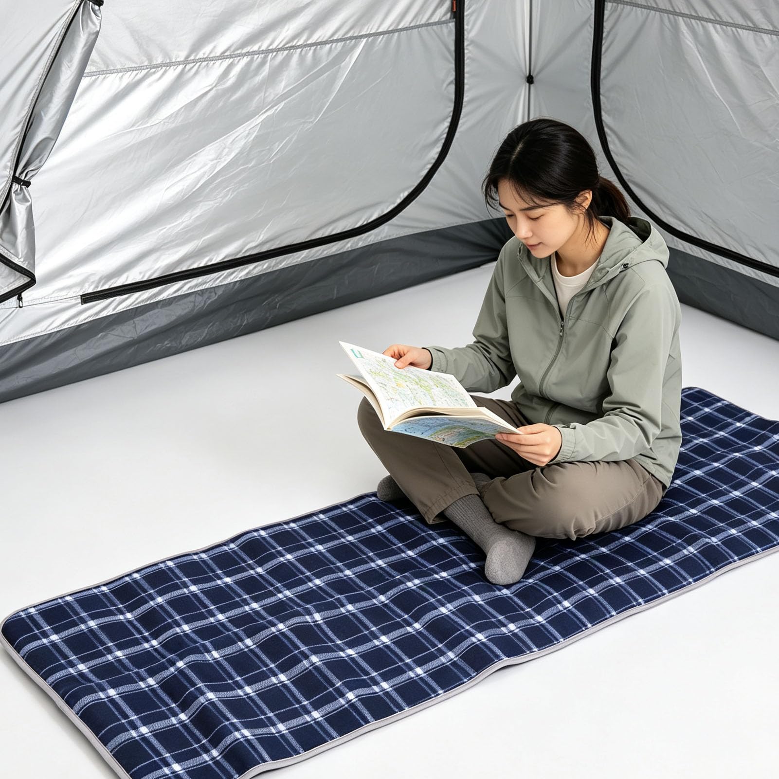 Almohadilla para Saco Dormir Calefacción, 5 Zonas Calefacción