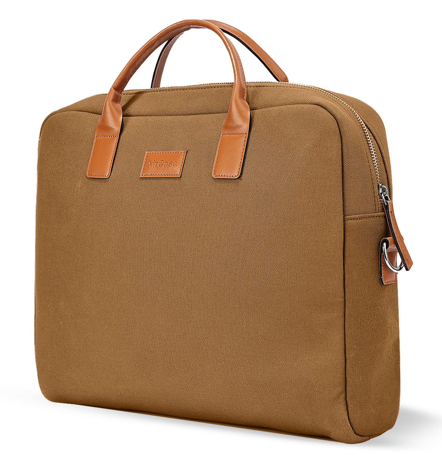 AirCase Office Canvas Sling Messenger Bag fits Upto 15.6" Laptop/MacBook, PU Leather Handles, Detachable Shoulder Strap, Easy to Clean, for Office/Travel, Men & Women,Mustard- 6 Month Warranty (B0BHZ1HXZ9) Amazon Price History, Amazon Price Tracker