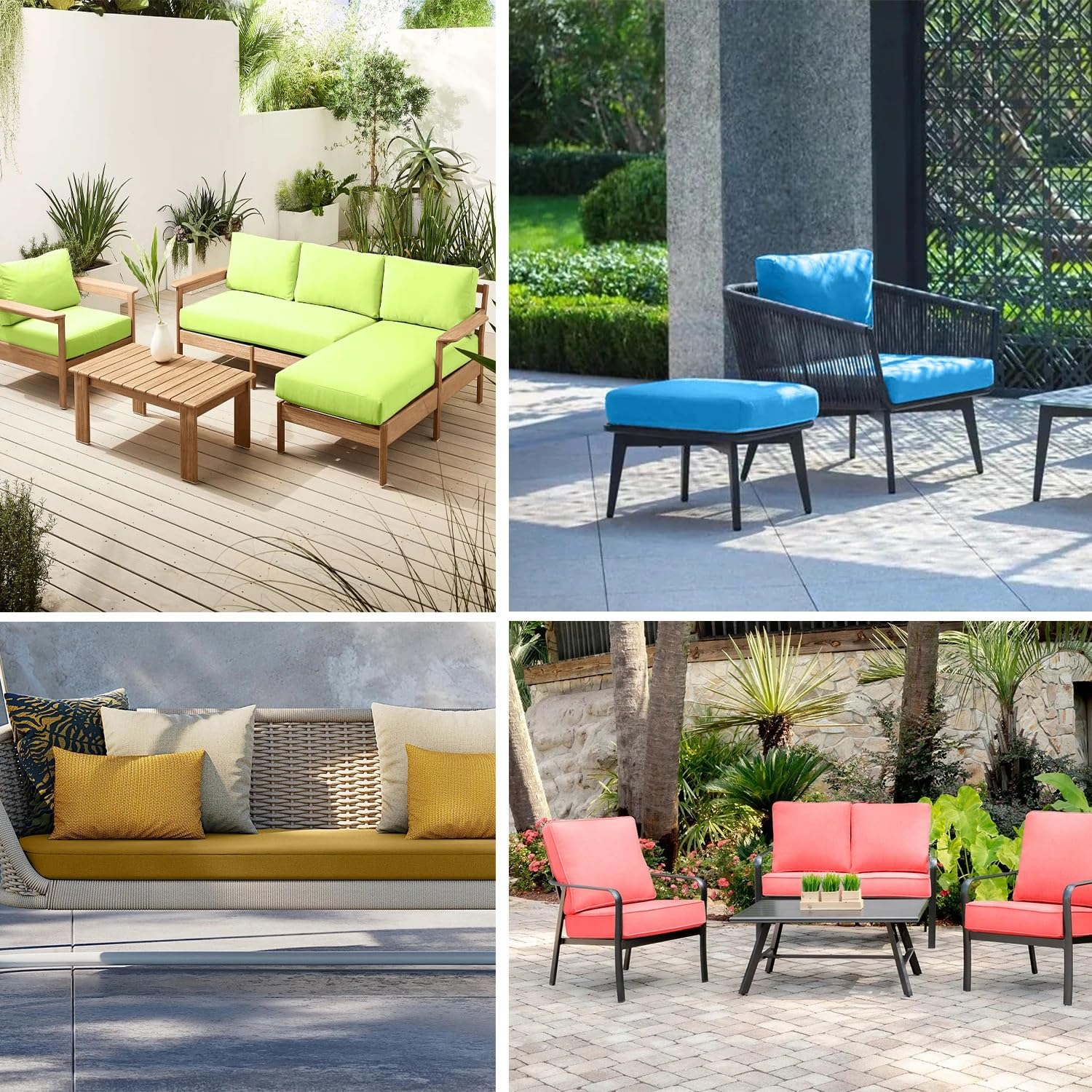 Cojín para coxis Cojín de exterior personalizado, cojines de banco, cojín de asiento de sofá 50D para tumbona de jardín, silla de playa, sofás de balcón Cojín de Asiento(Color:14,Size:100x30x5cm)