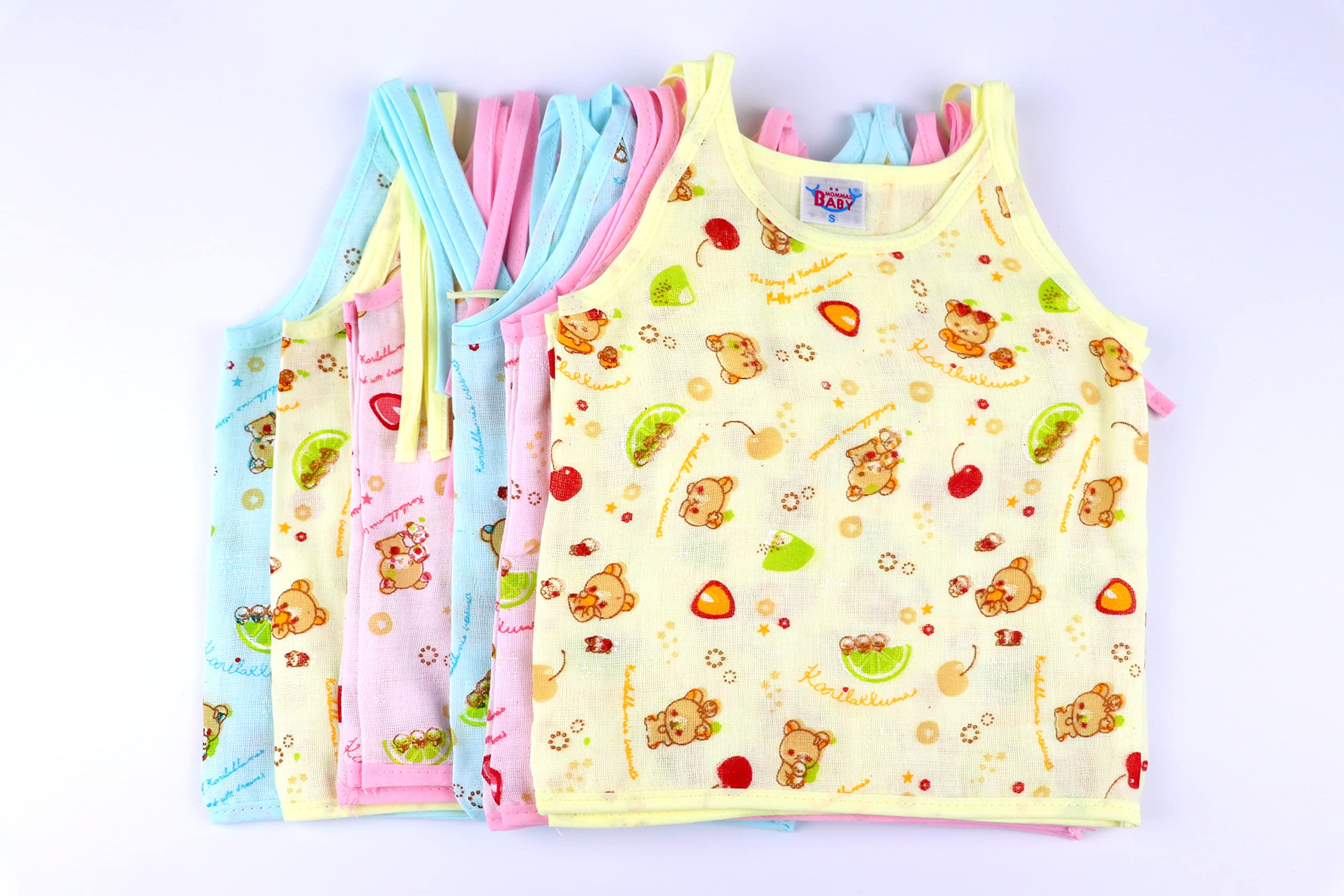 Mommas Baby Extra Soft Organic Cotton Muslin Jhabla (Medium, Colour Print)-picture-24
