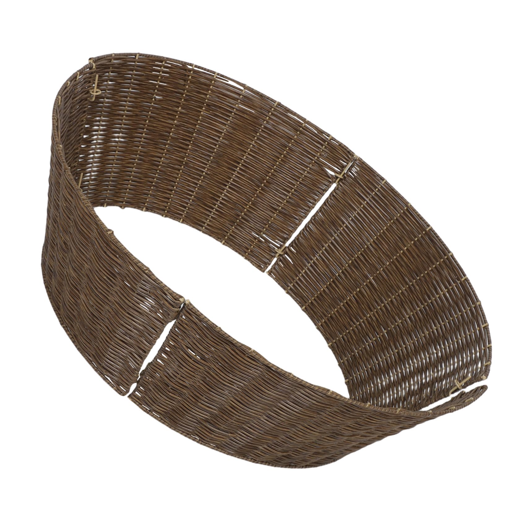Cache-pied pour sapin Homoyoyo collerette aspect rotin pour masquer le socle de l'arbre