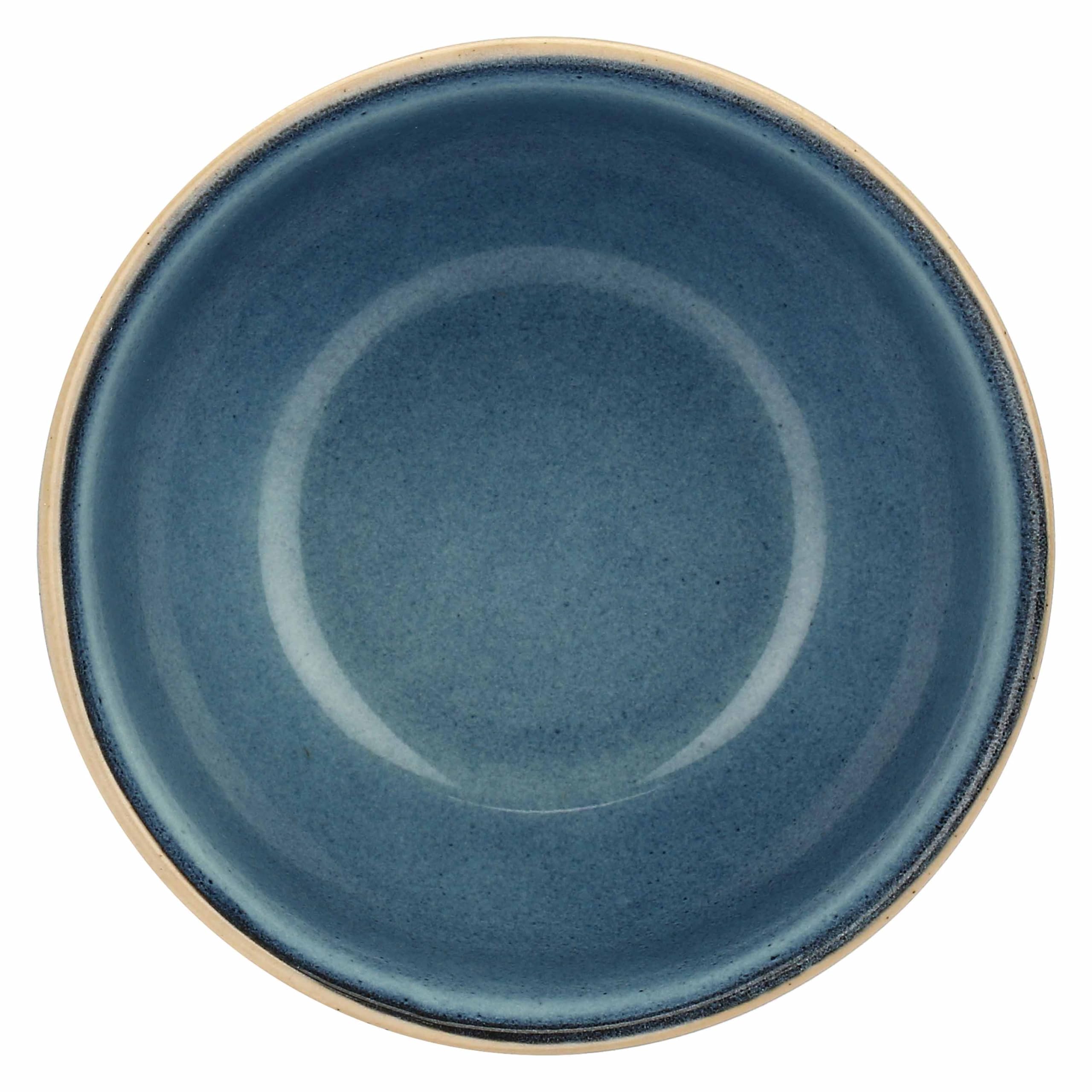 Rose&Tulipani - Coppetta Frutta Blu in gres, diametro 11.5 cm, collezione Arpeggio
