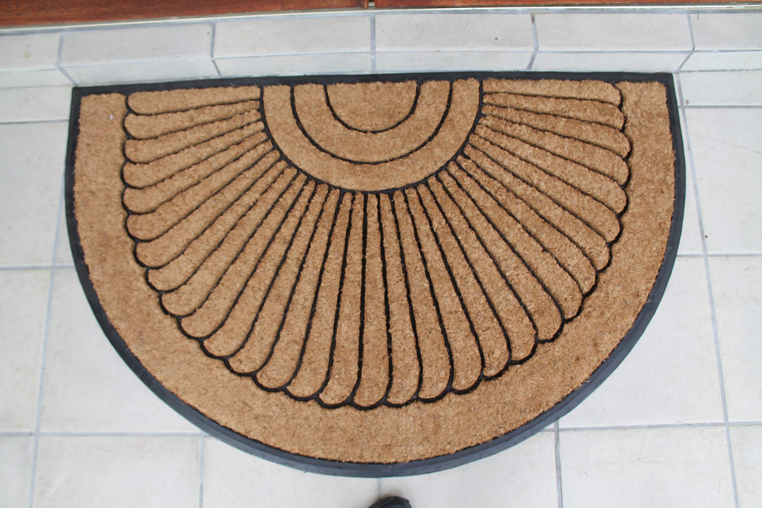 A1HC Natural Coir and Rubber Door Mat, 30”x48”, Thick Durable Doormats