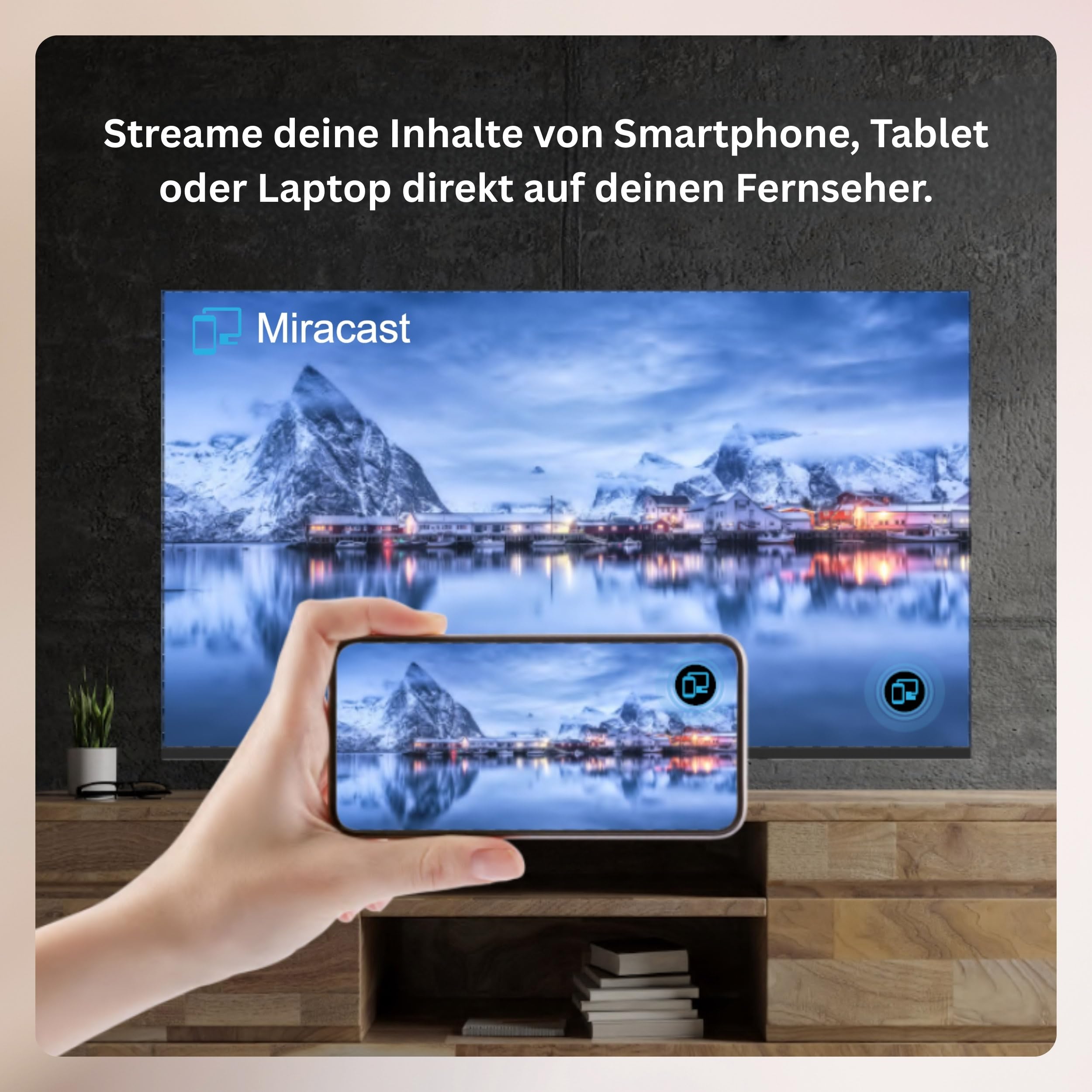 Smart Tech 40FV02V Fernseher 40 Zoll Smart TV VIDAA - Fernseher mit Full HD Auflösung, Bluetooth und Triple-Tuner, LED TV (2026)