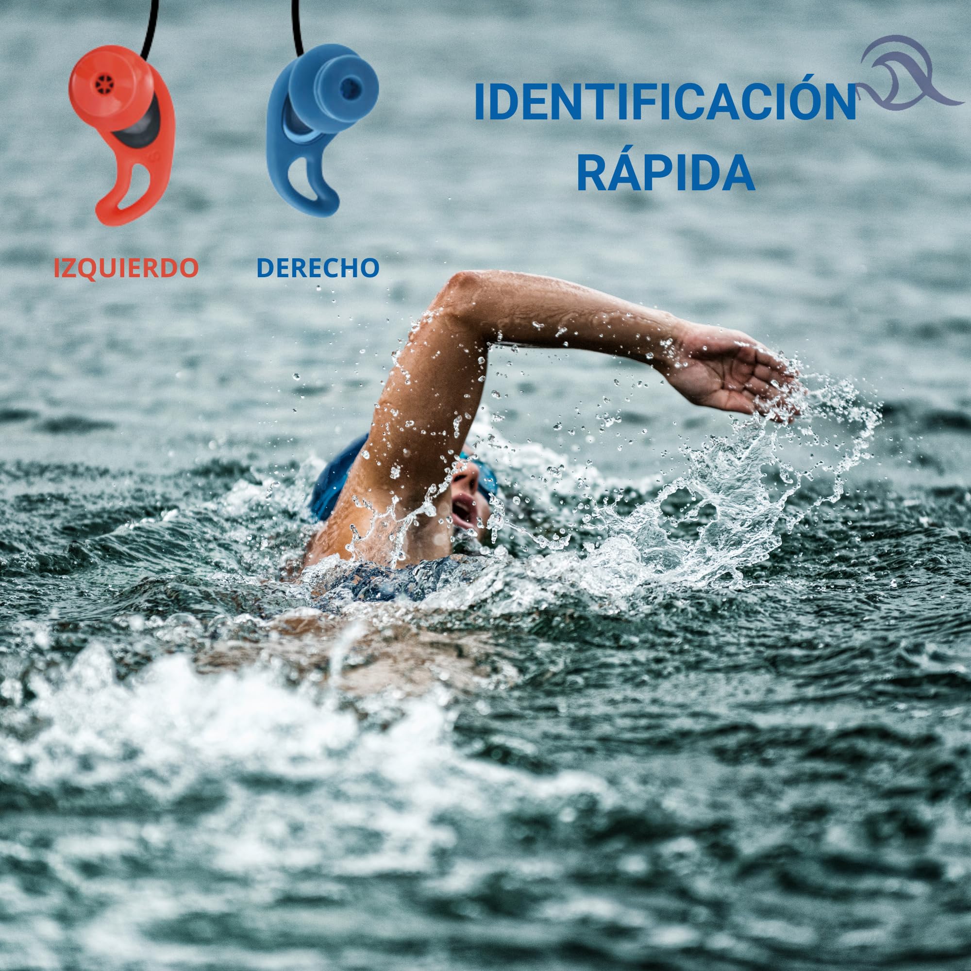Tapones para Oídos de Natación y Surf - Para Hombres y Adultos - Protección para Piscina - Swimming Earplugs - Surf Ears Plugs