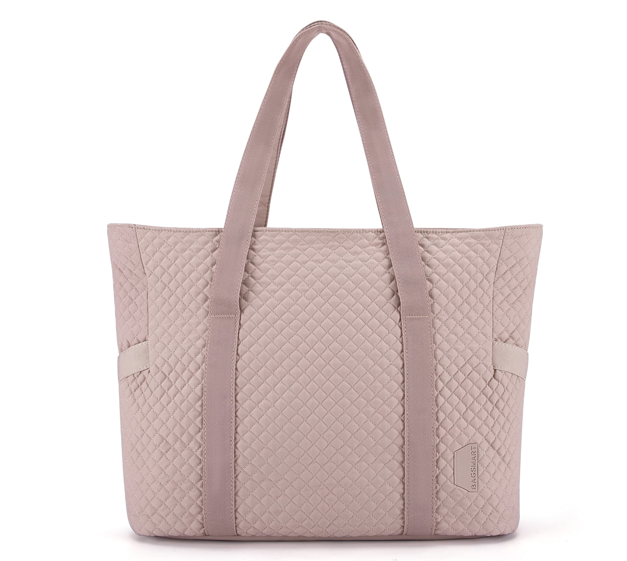Large Tote Bag For Women, BAGSMART Shoulder Bag With Yoga Mat Buckle For Gym,Work,Travel