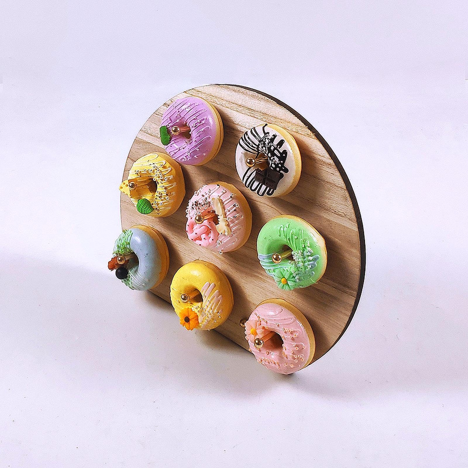 Soporte para Donuts Y Bagels, Expositor único, Soporte para Donuts, Decoración de Mesa de Postres, Acrílico para Fiestas de Navidad Y Cumpleaños, Oro, Individual