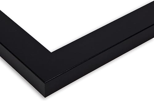 Miniatura 6 de ArtToFrames marco para fotos con alfabeto con 2 aperturas de 4 x 6 y marco negro satinado.