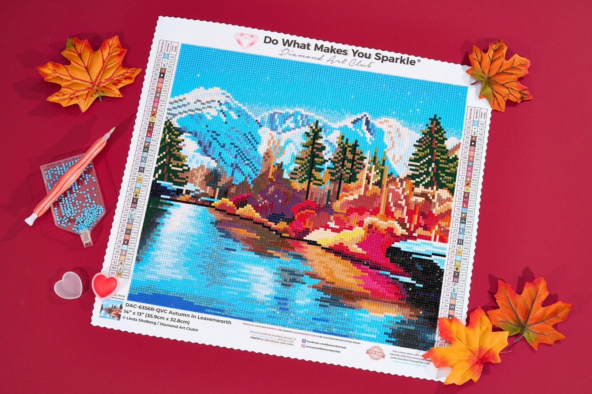 Amazon.com: DIAMOND ART CLUB Autumn in Leavenworth Diamond