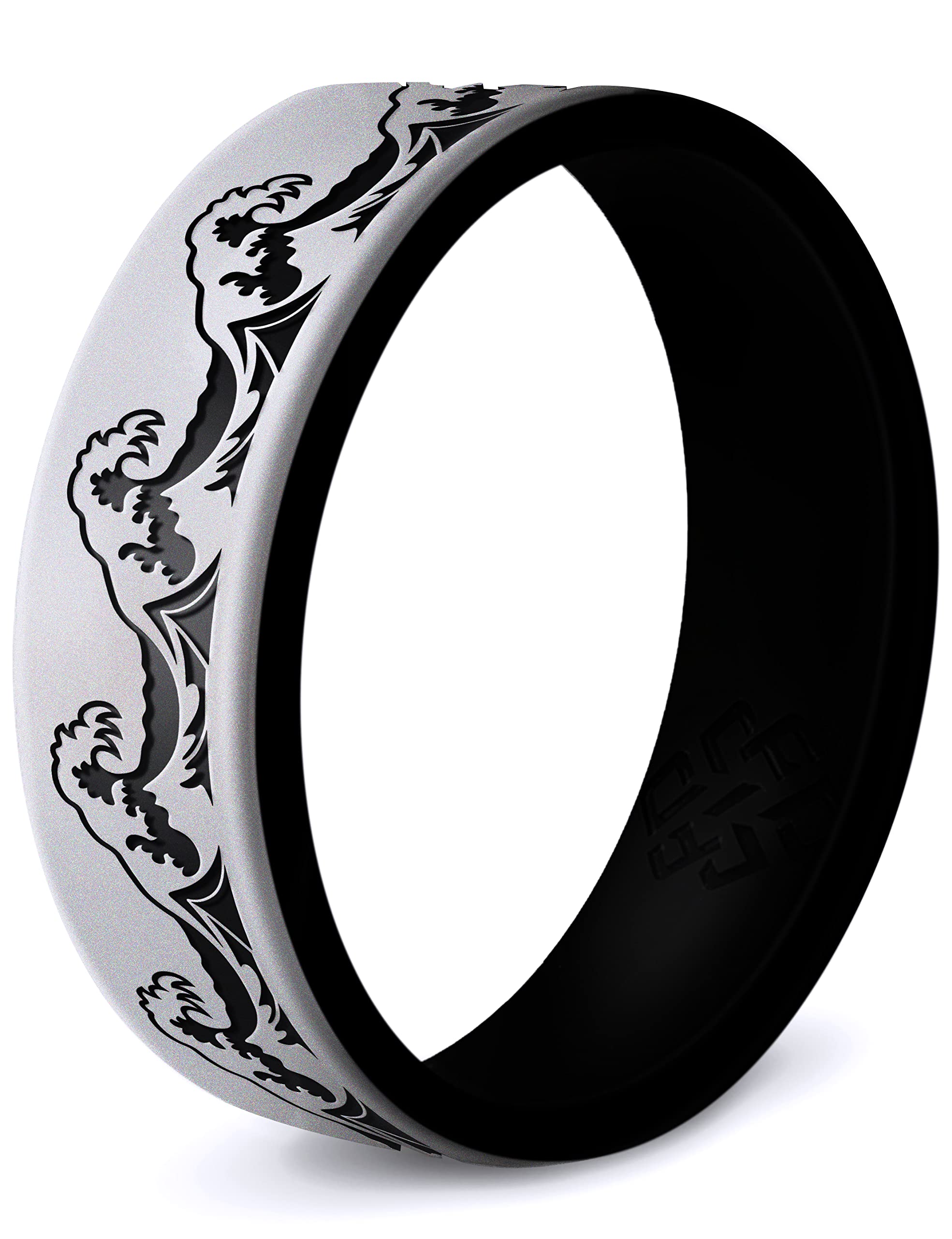 Silicone Rings Olive Green Silicone Ring Silicone Wedding Band - Main Image