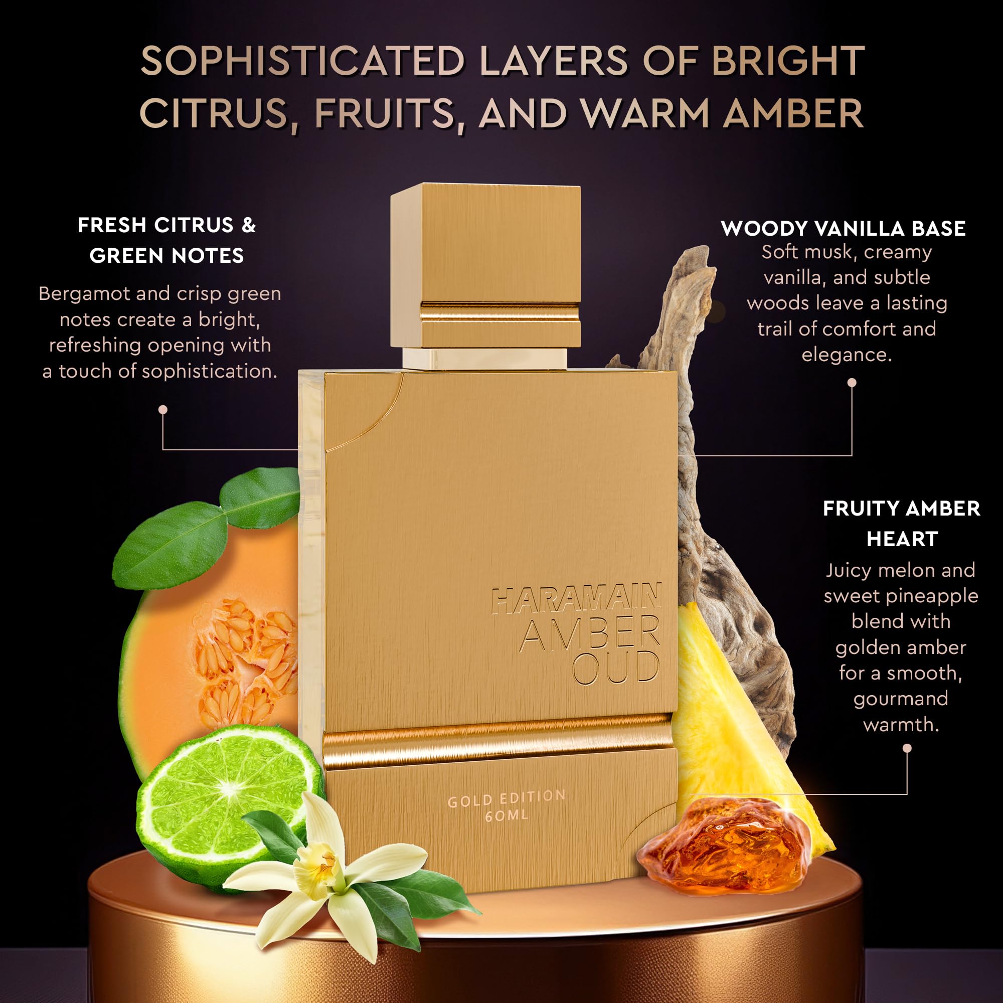 Amazon.com : Al Haramain Amber Oud Gold Edition Eau De Parfum