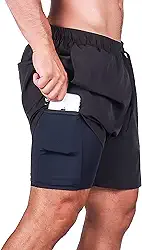 Bermuda Masculina Corrida Treino Academia Musculação 2 em 1 Surty Athletic Code