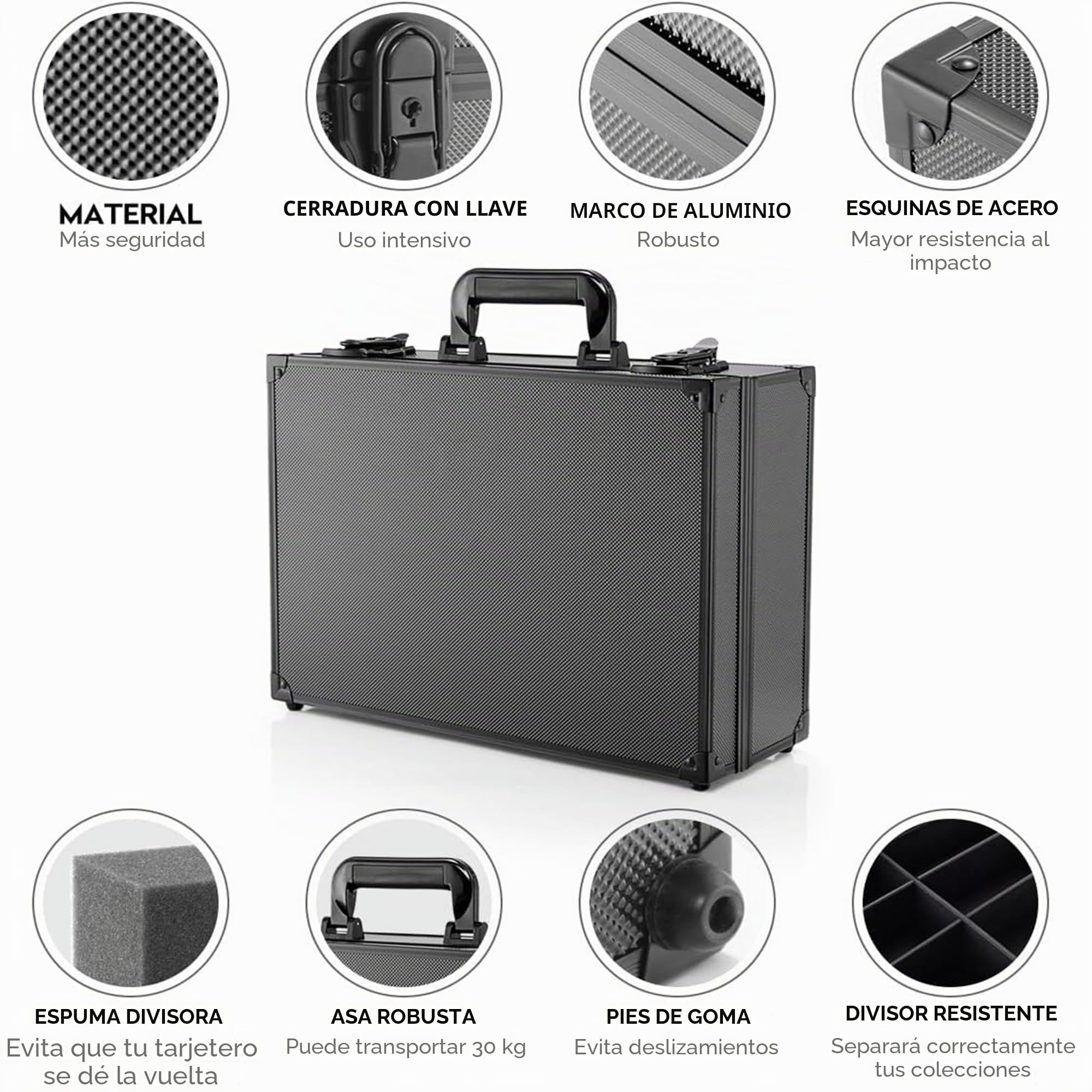 JoyHood Top Loaders Caja de Almacenamiento, Capacidad para Hasta 600 Cargadores Superiores o más de 130 puntos de un Solo Toque, No Apto para Tarjetas Graduadas