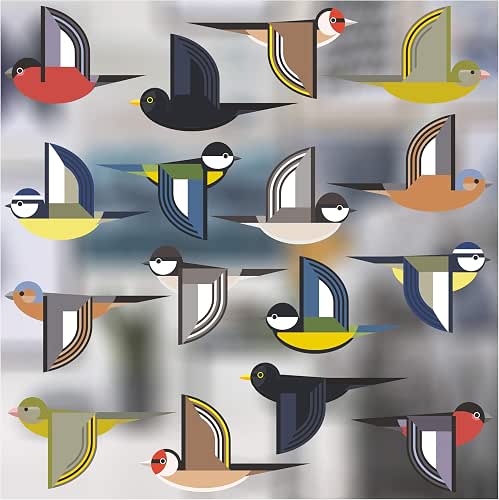 Set of 16 Flock of Bird Window Clings | Bird