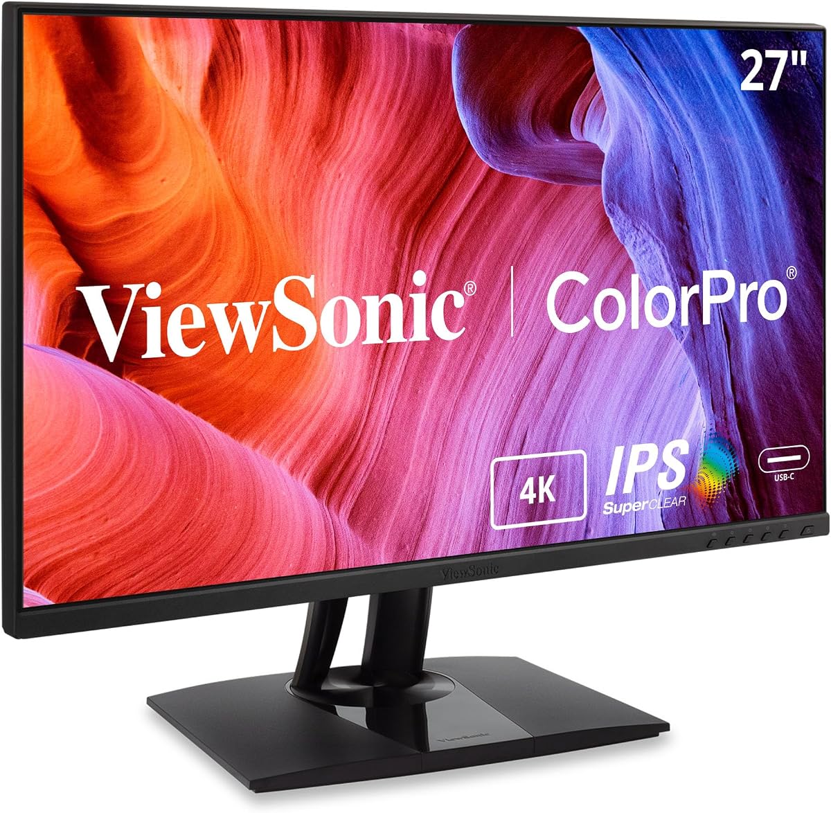VP275-4K Monitor ColorPro 4K de 27 pulgadas diseñado para Surface, IPS con 100 % sRGB y validado por Pantone para flujos de trabajo mejorados, ergonomía avanzada y entradas USB-C de 60 W