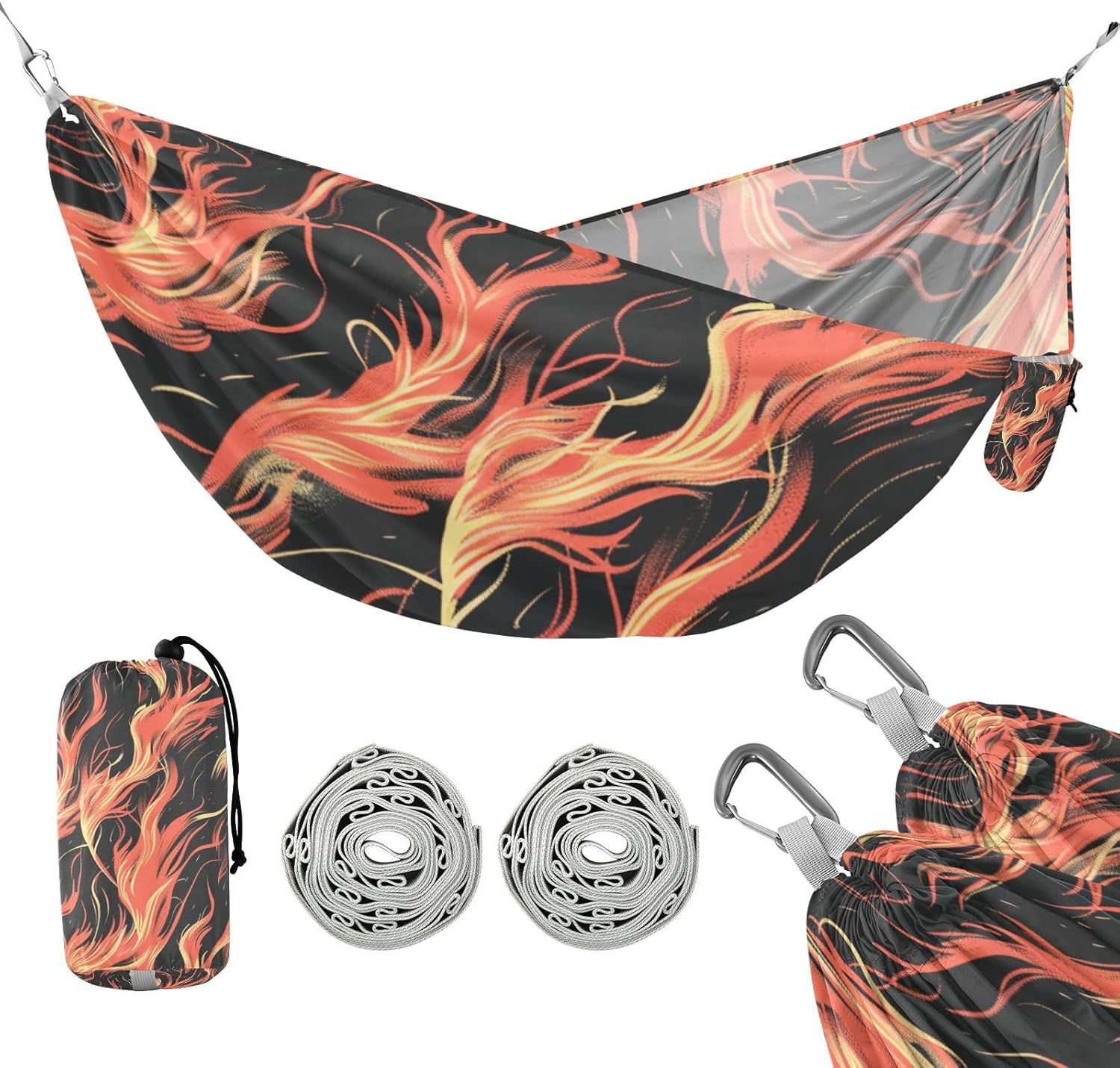 Fire Camping Hammocks Cloth Hammock for Indoor Outdoor Patio