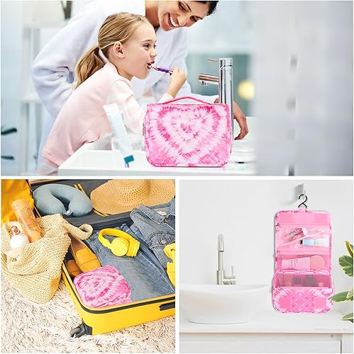 Miniatura 97 de Neceser colgante para niñas, neceser de viaje para niñas pequeñas, neceser de maquillaje cosmético impermeable, bolsa de lavado para niños pequeños