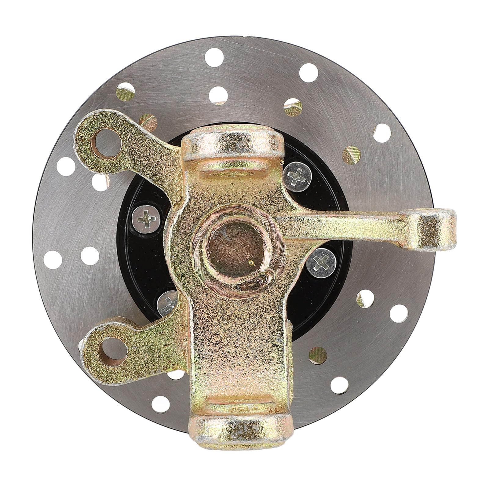 Ausla Mandrini dell'articolazione dello Sterzo, Metallo con Disco Freno, 1 Paio per Carrello da Go Kart Quad ATV UTV
