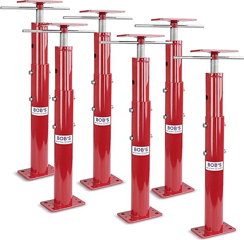 BISupply Gato de piso de sótano de 19 a 36 pulgadas de soporte ajustable para casa de poste Viga de vigas de elevación de suelo para techo de