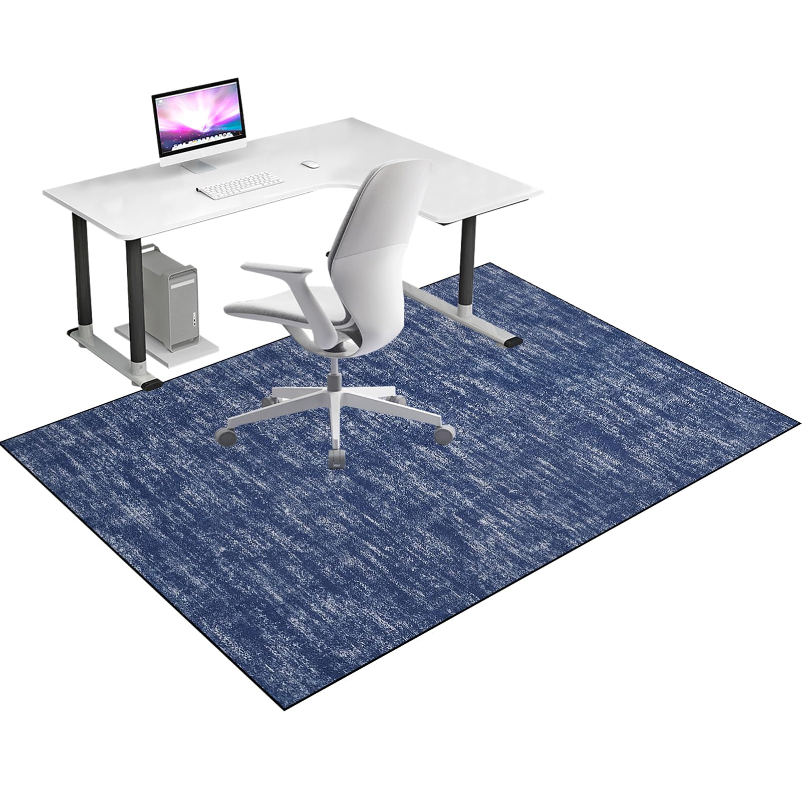 Heavy Duty Office Gaming Chair Mats for Carpeted and Hardwood 80 x 120 cm Floor Carpet Protector Chair Mat for Home & Office Floor Mat for Office Chair Anti-skidding Desk Chair Mat for Rolling Chair
