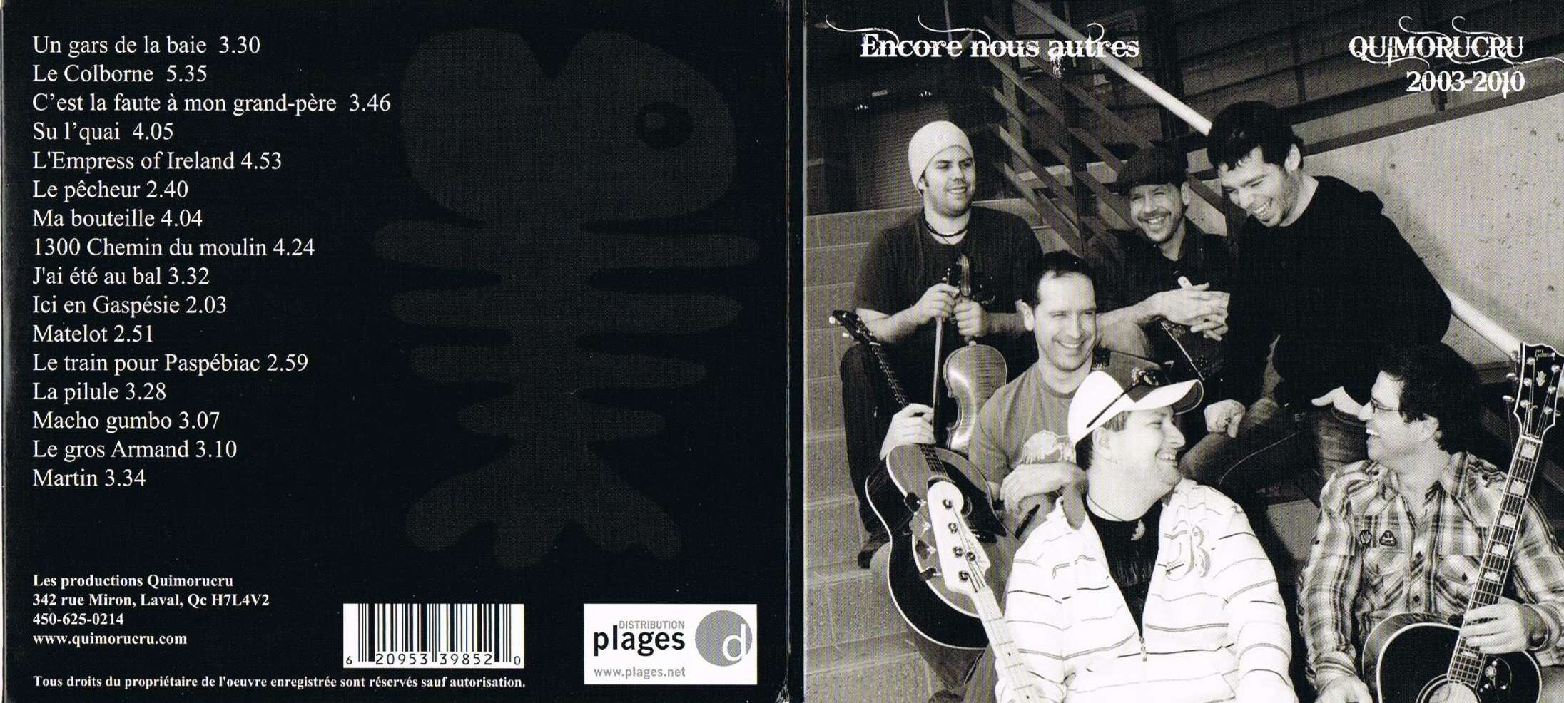 QUIMORUCRU - ENCORE NOUS AUTRES [Audio CD] QUIMORUCRU