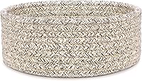 Vista 17 de ABenkle Cesta Tejida Pequeña, Cestas de Almacenamiento Pequeñas Vacías y Poco Profundas, Mini Cestas de Cuerda de Algodón, Cesta Decorativa Redonda
