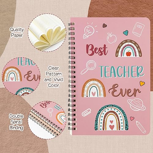 Miniatura 5 de Xqumoi Cuadernos A5 con notas adhesivas para profesores, juego de papelería, regalo de agradecimiento para profesores, blocs de notas adhesivas para