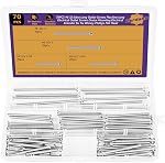 #8-32 Vis 260PCS, 304 Assortiment à vis en acier inoxydable avec écrous et rondelles, tête de pan Phillips UNC Kit de fixation de filetage pour interrupteurs de sortie, réparation de boîte électrique, appareils ménagers
