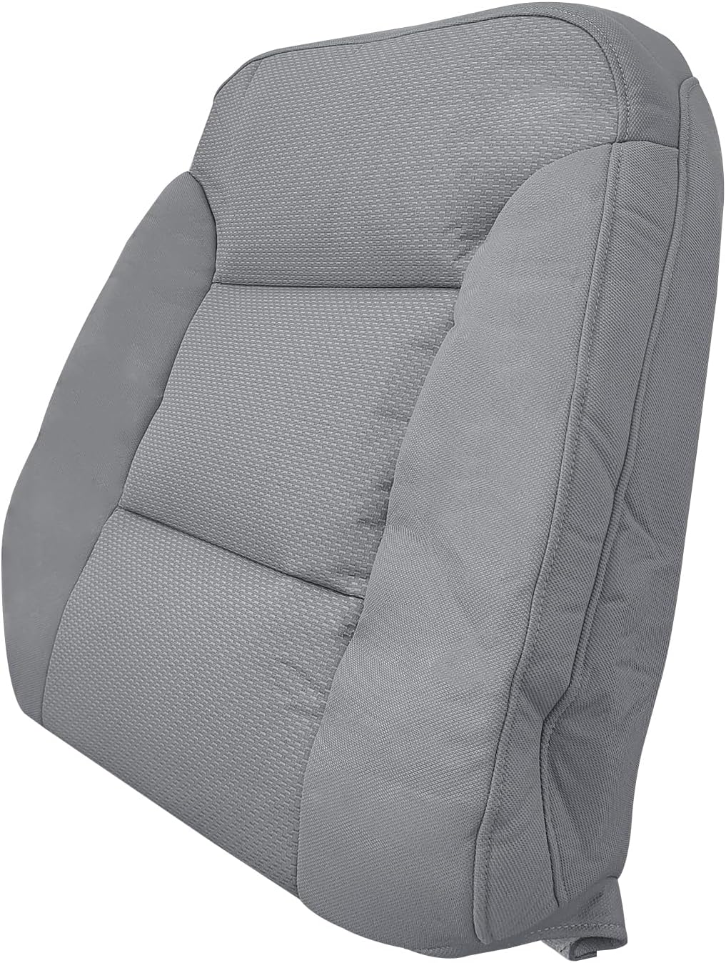 Driver Top Lean Back Cloth Seat Cover Fits for Chevy Silverado 1500 2014-2018, Silverado 2500 2500HD 3500 3500HD 2015-2019 Dark Ash Gray (Also for Passenger Side)