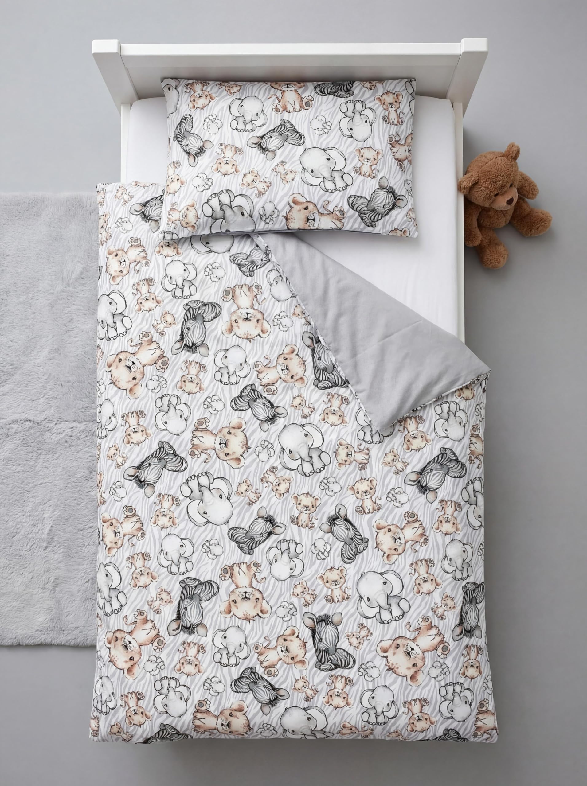 TupTam Juego de Ropa de Cama para Niños, de 2 Piezas., Conejo/Rosa/Lunares, 120x90 cm — view 13