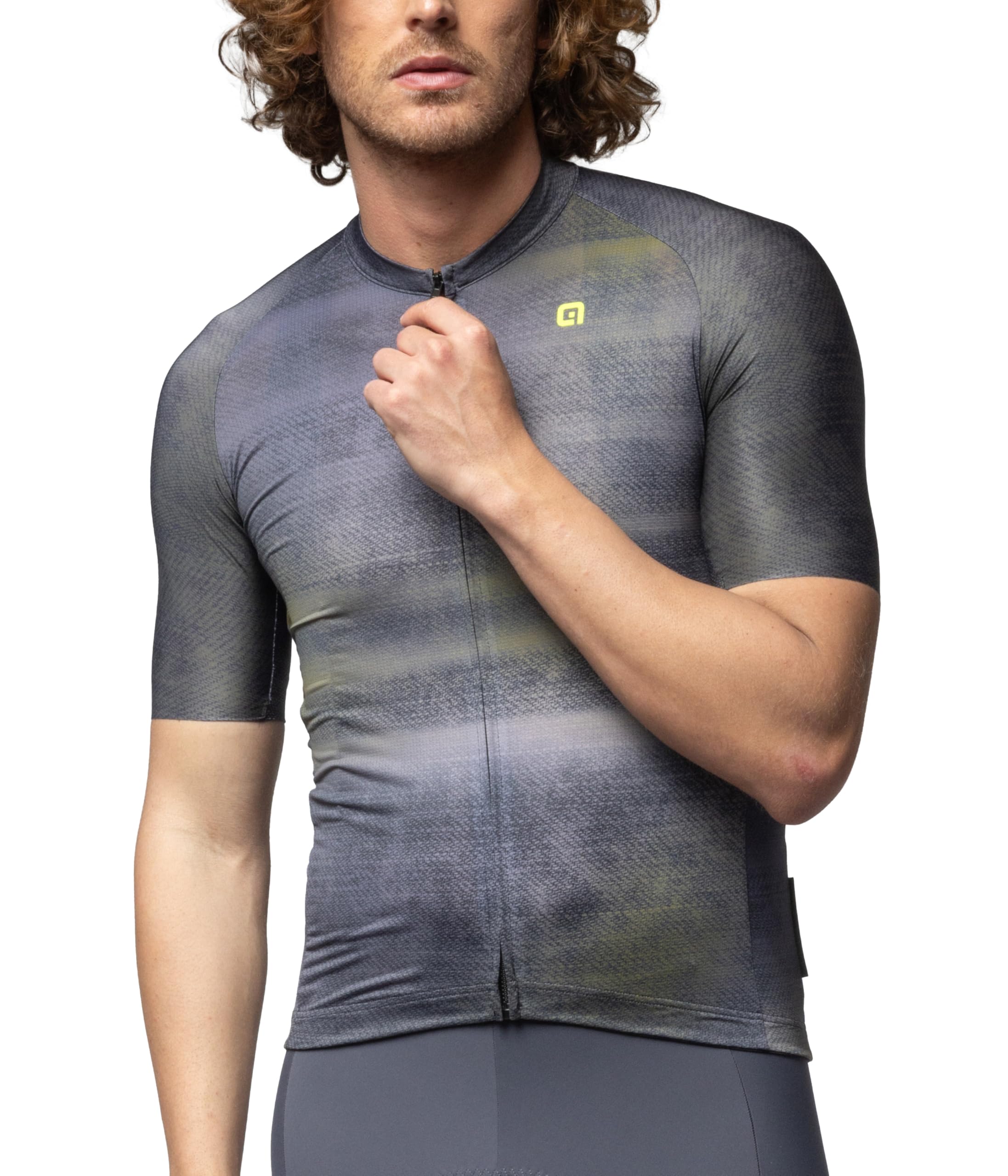Alé Cycling Men's Off-Road/Gravel | Traccia Short Sleeve Cycling Jersey, Black, L