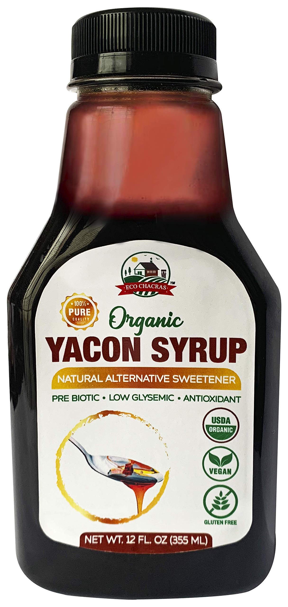 Eco Chacras Yacon Syrup USDA Organic from Peru100 Natural Sweetener