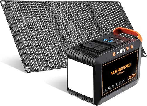 MARBERO Portable Power Station 88 Wh/24000 mAh Solar Generator Battery