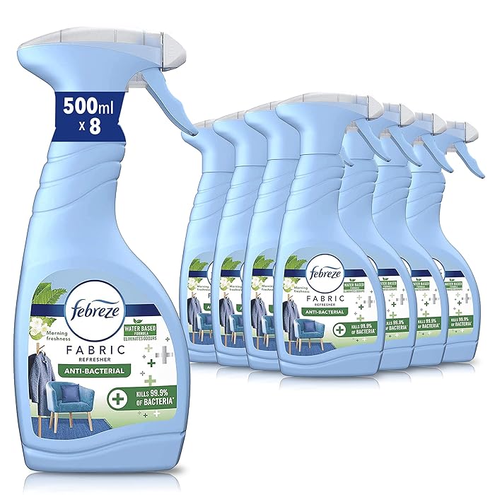 Buy Febreze AntiBacterial Fabric Refresher Spray, 4 Litre (500 ml x 8