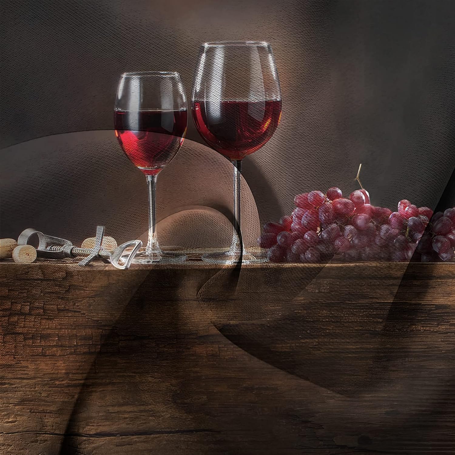 激安通販販売 ワインスカラップウィンドウバランス 幅36 X 長さ18インチ 赤ワイン樽ボトル グラス ブドウ 断熱ロッドポケット ショートカーテン キッチン用 ブラウンレッド Www Sanchetana Org