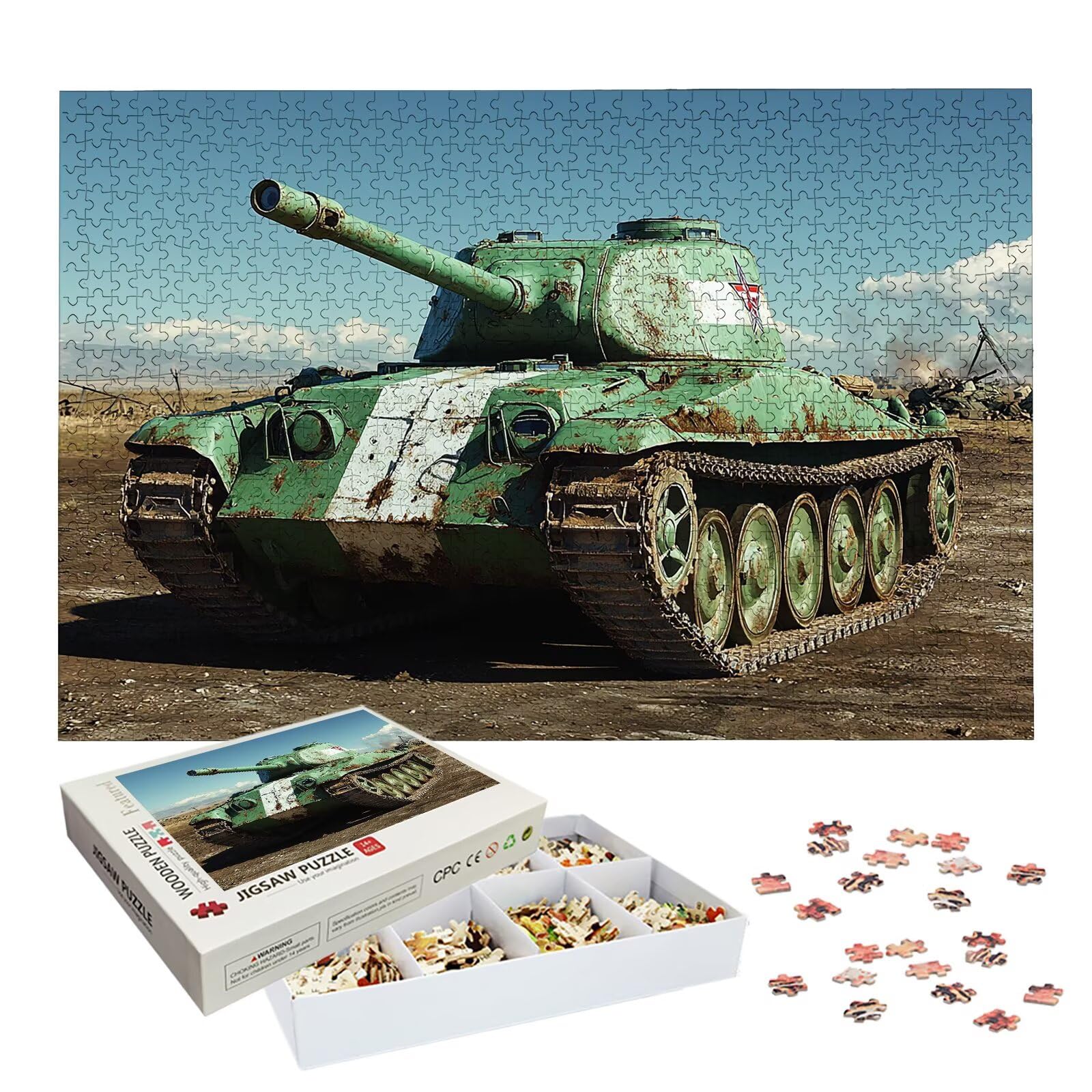 Puzzle 1500 Pièces Réservoir, Puzzle 1500 Pièces Adultes et Enfants, Puzzles Bois avec Une Boîte d'emballage Exquise, Jeu Éducatif Puzzles Cool, Decoration Maison, Cadeau Femme, Cadeau Homme, -7903