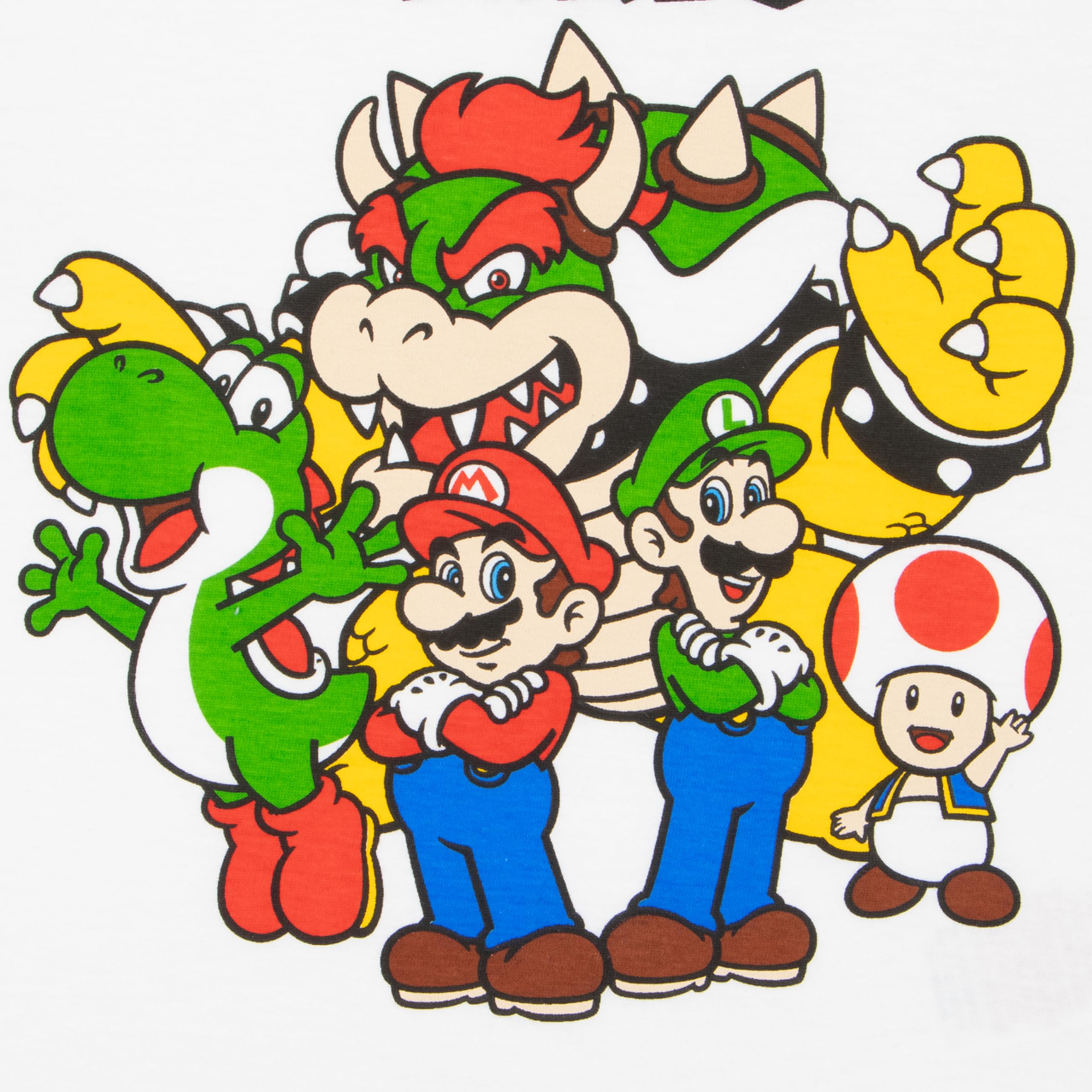 Pijama Niño Super Mario Bros Conjunto Verano Manga Corta con Pantalón Corto