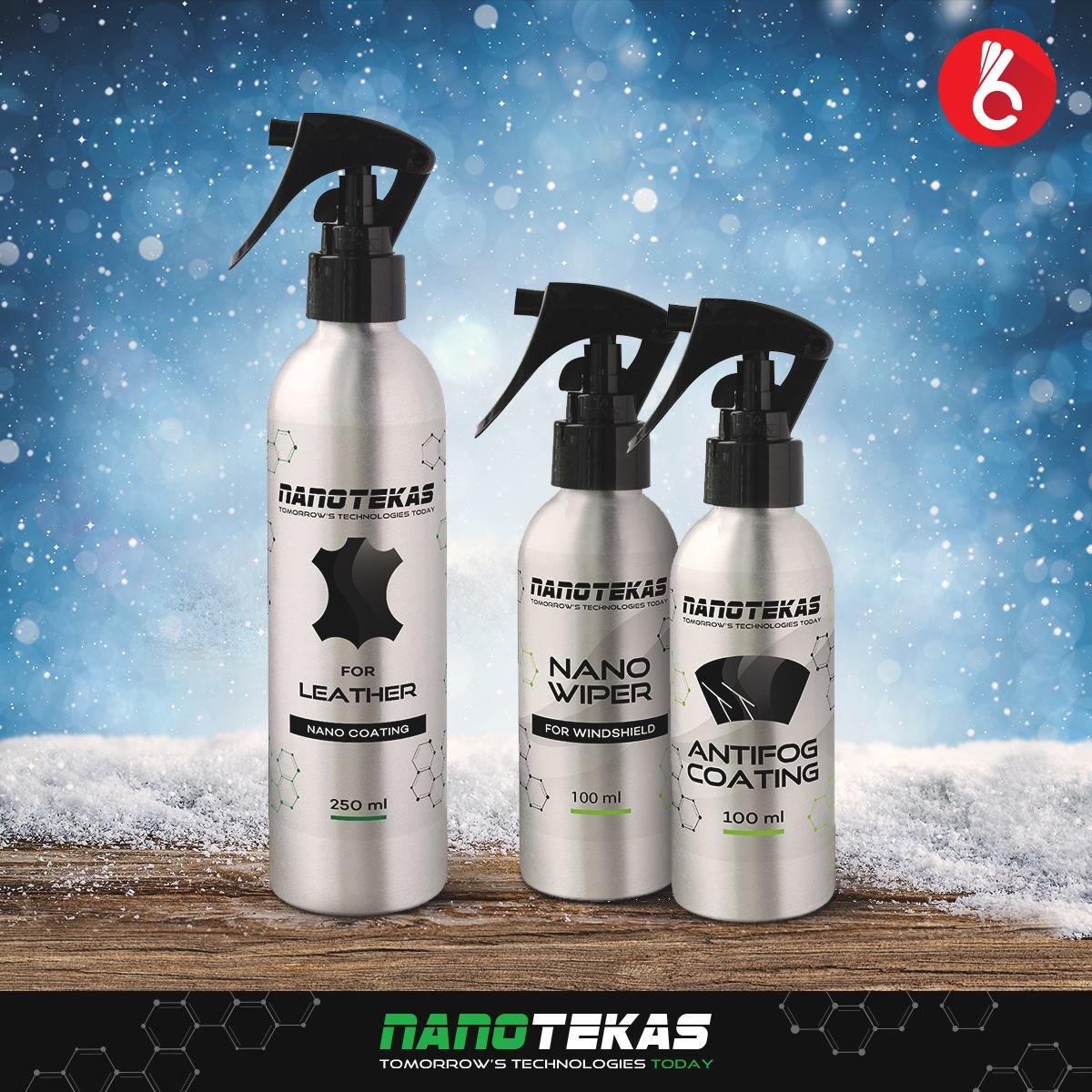 NanotekasWaterproof Water Resistant Car Care Set Nano Coating For Car Shine & Protect