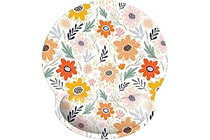 Blooming Wrist Support for a Comfortable Computing Experience: Flower Mouse Pad with Wrist Rest