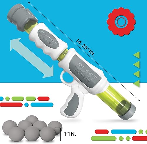 Miniatura 3 de Discovery Kids Hungry T-Rex - Juego de alimentación, competición de tiro estilo carnaval para niños, 8 bolas de espuma seguras para interiores con