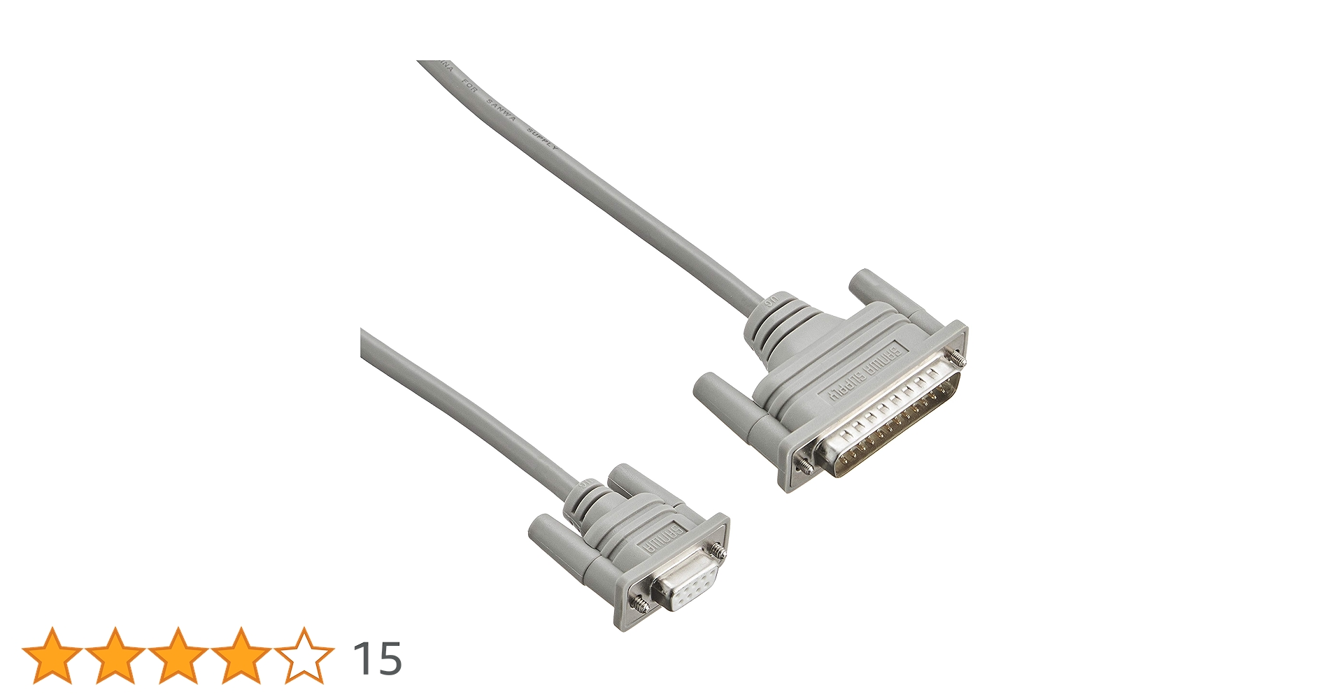 Amazon.co.jp: サンワサプライ RS-232Cケーブル 0.75m ライトグレー