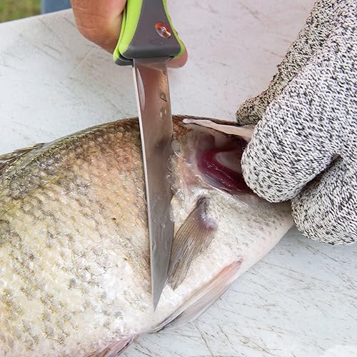 Miniatura 5 de Smith's RegalRiver - Cuchillo de filete flexible plegable de 4 pulgadas - Verde - Hoja de bloqueo de acero inoxidable - Cuchillo de bolsillo -