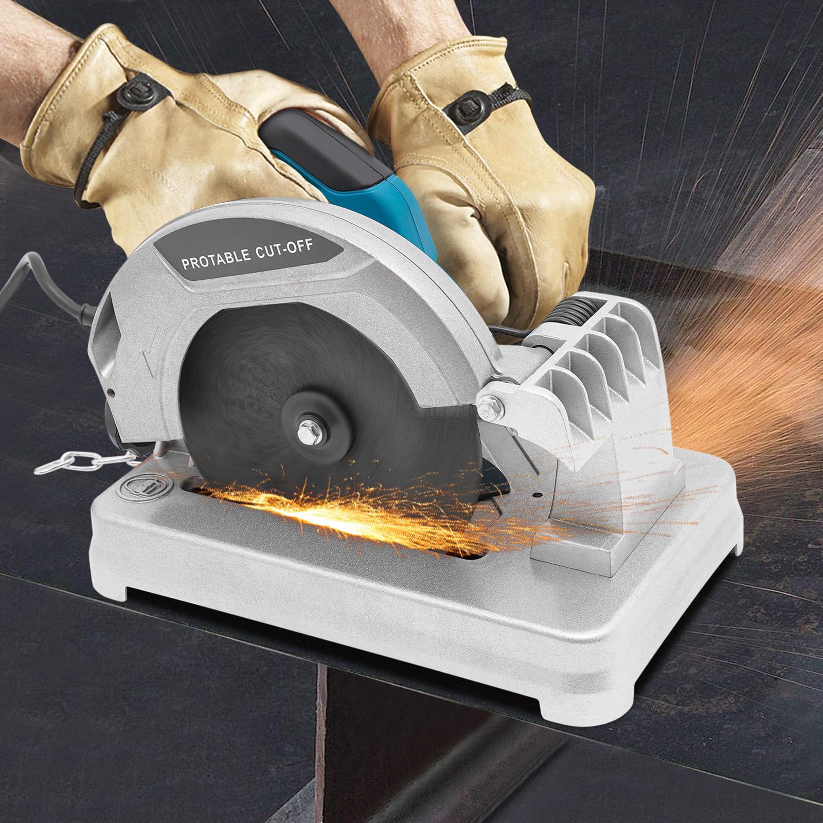 Sierra de Corte para Metales Multiusos de 17,8 cm - 5200 RPM con Corte Transversal (Azul)