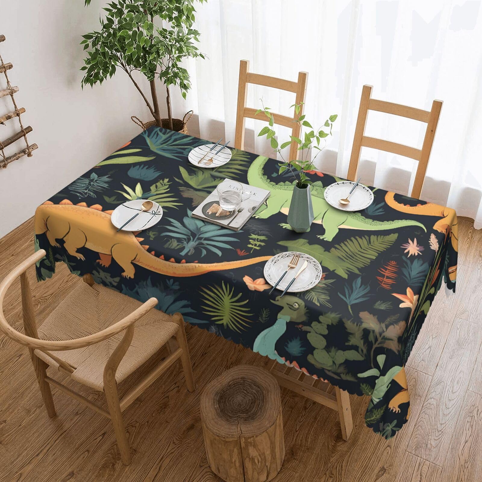 Nappe rectangulaire imperméable infroissable anti-tache pour table de fête