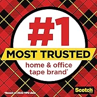 Vista 3 de Scotch Cinta Transparente, 3/4 in x 2592 in, 1 Rollo
