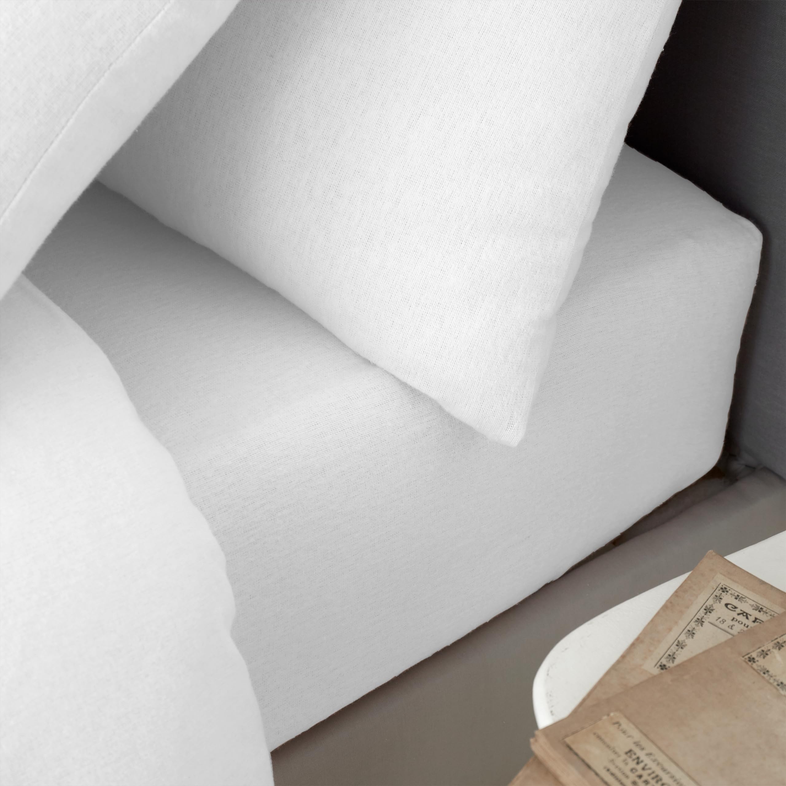 Catherine Lansfield Brushed Cotton Double Fitted Sheet, Flat Sheet and Pillowcase Pair Pac...