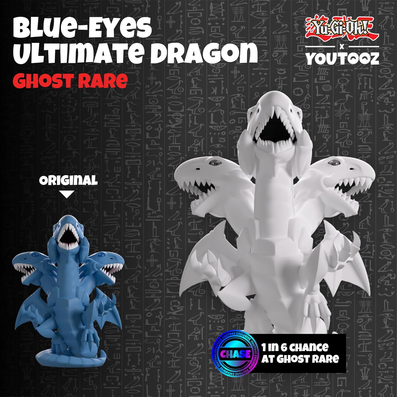 Youtooz Yu-Gi-Oh Random Blue-Eyes Ultimate Dragon 5.2", Collectible 1 in 6 Chance Mystery Blue-Eyes Ultimate Dragon from Yu-Gi-Oh Collection
